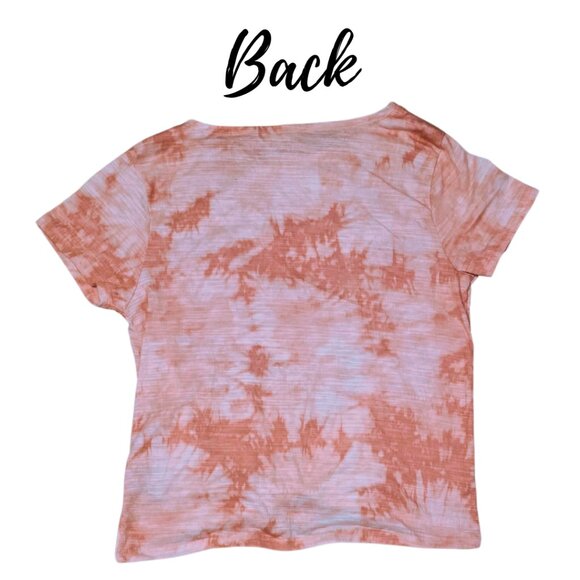 Hope & Harlow Top | Women's Size XL | Pink Tie-Dye | NWT | Twist Front Casual - Picture 4 of 7